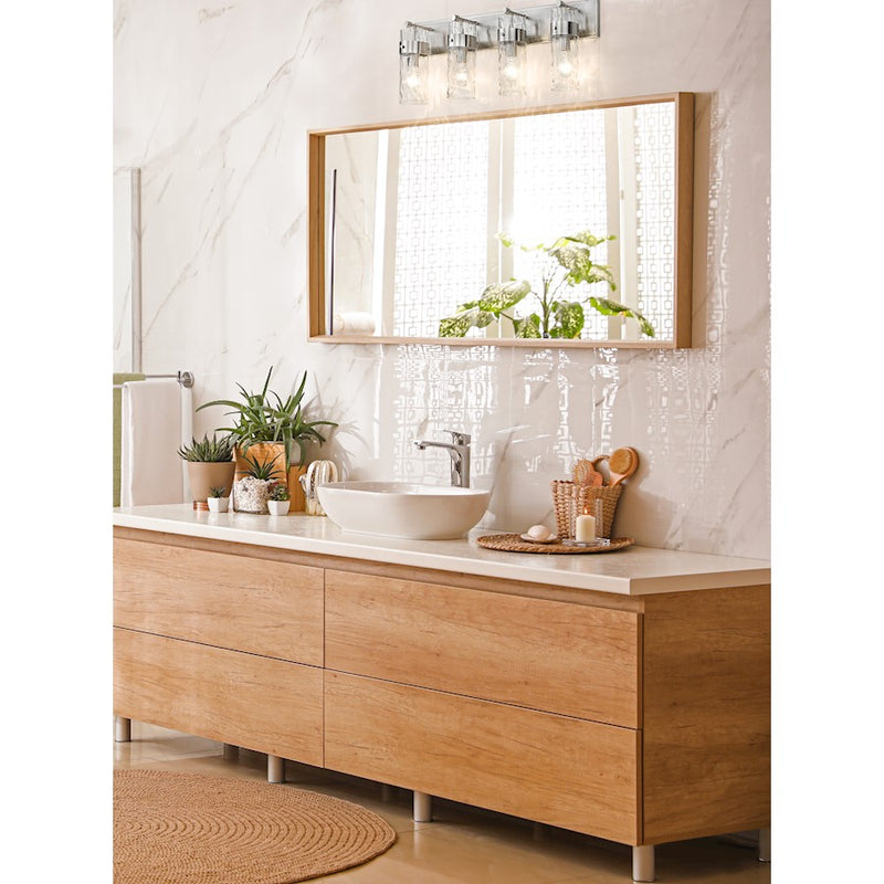 Z-Lite Fontaine 4 Light Vanity, Clear