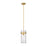 Z-Lite Fontaine 1 Light Pendant, Clear