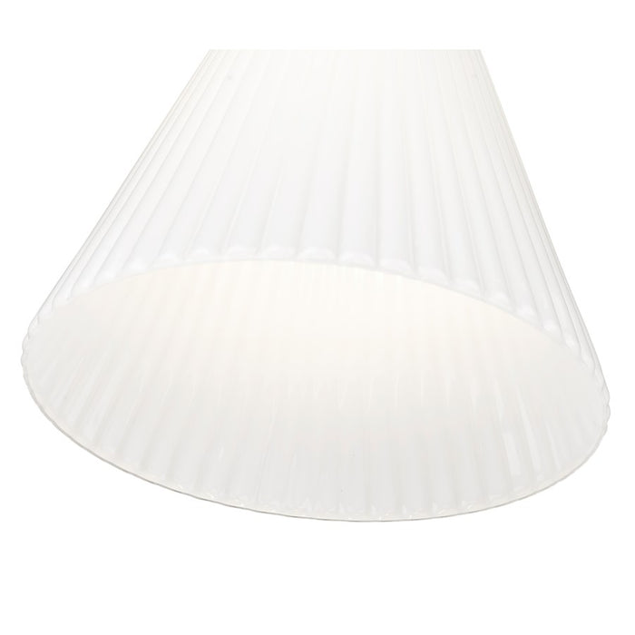 Z-Lite Alaric 1 Light 10" Pendant, Modern Gold/White