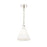 Z-Lite Alaric 1 Light 10" Pendant, Polished Nickel/White