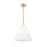 Z-Lite Alaric 1 Light 14" Pendant, Modern Gold/White