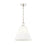 Z-Lite Alaric 1 Light 14" Pendant, Polished Nickel/White