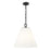 Z-Lite Alaric 3 Light 18" Pendant, Matte Black/White - 3042P18-MB