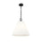 Z-Lite Alaric 3 Light 18" Pendant, Matte Black/White