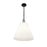 Z-Lite Alaric 3 Light 18" Pendant, Matte Black/White