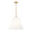 Z-Lite Alaric 3 Light 18" Pendant, Modern Gold/White - 3042P18-MGLD