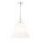 Z-Lite Alaric 3 Light 18" Pendant, Polished Nickel/White - 3042P18-PN