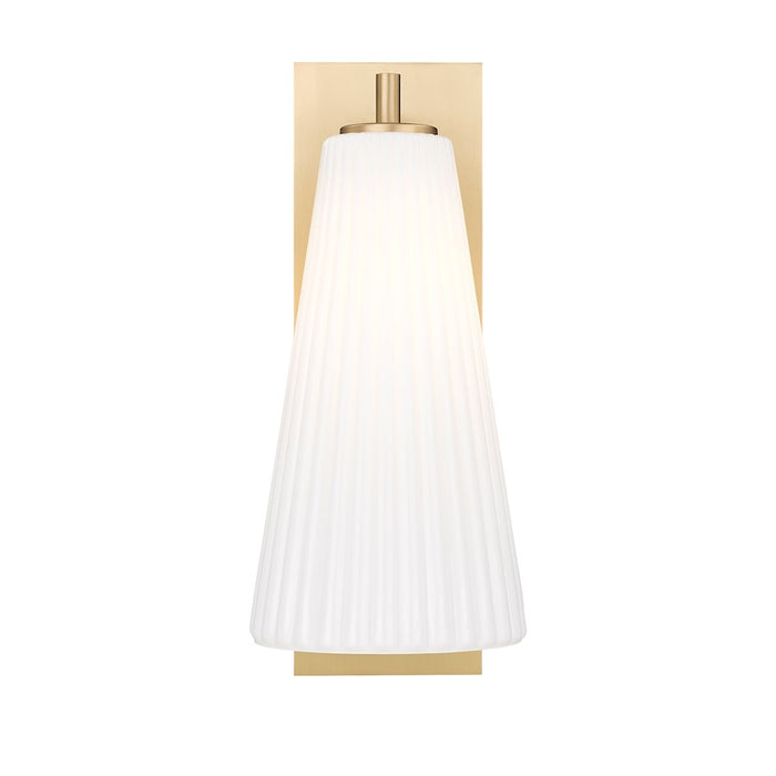 Z-Lite Farrell 1 Light 7.25" Wall Sconce, Modern Gold/White