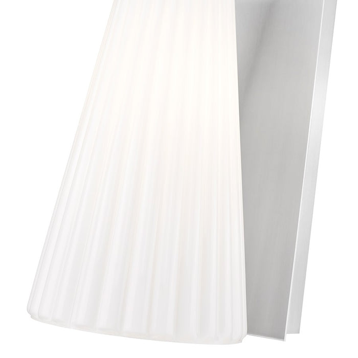 Z-Lite Farrell 1 Light 6" Wall Sconce, Brushed Nickel/White