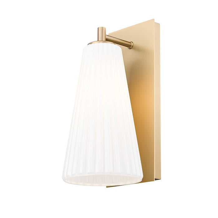 Z-Lite Farrell 1 Light 6" Wall Sconce, Modern Gold/White