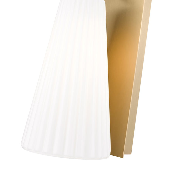 Z-Lite Farrell 1 Light 6" Wall Sconce, Modern Gold/White