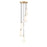 Z-Lite Farrell 5 Light 11" Chandelier, Modern Gold/White