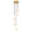 Z-Lite Farrell 5 Light 11" Chandelier, Modern Gold/White