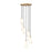 Z-Lite Farrell 7 Light 11" Chandelier, Modern Gold/White