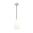 Z-Lite Farrell 1 Light 6" Pendant, Brushed Nickel/White