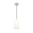 Z-Lite Farrell 1 Light 6" Pendant, Brushed Nickel/White