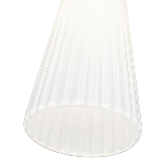 Z-Lite Farrell 1 Light 6" Pendant, Brushed Nickel/White