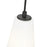 Z-Lite Farrell 1 Light 6" Pendant, Matte Black/White