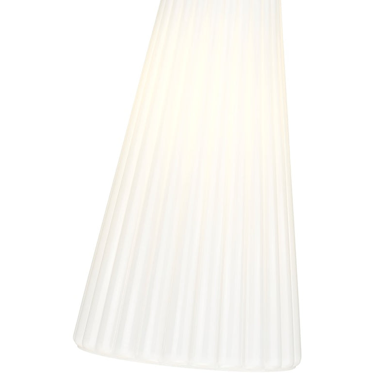 Z-Lite Farrell 1 Light 6" Pendant, Modern Gold/White