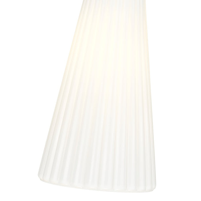 Z-Lite Farrell 1 Light 6" Pendant, Modern Gold/White