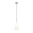 Z-Lite Farrell 1 Light 6" Pendant/Rod, Brushed Nickel/White