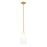 Z-Lite Farrell 1 Light 6" Pendant/Rod, Modern Gold/White - 3043P6-ROD-MGLD