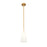 Z-Lite Farrell 1 Light 6" Pendant/Rod, Modern Gold/White