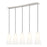 Z-Lite Farrell 5Lt 7.25" Linear Chandelier, Brushed Nickel/White - 3043P7-5L-BN