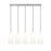 Z-Lite Farrell 5Lt 7.25" Linear Chandelier, Brushed Nickel/White