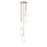 Z-Lite Farrell 5 Light 14" Chandelier, Modern Gold/White