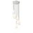 Z-Lite Farrell 7 Light 14" Chandelier, Brushed Nickel/White