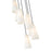 Z-Lite Farrell 7 Light 14" Chandelier, Modern Gold/White