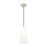 Z-Lite Farrell 1 Light 7.25" Pendant, Brushed Nickel/White