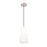 Z-Lite Farrell 1 Light 7.25" Pendant, Brushed Nickel/White