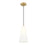 Z-Lite Farrell 1 Light 7.25" Pendant, Modern Gold/White