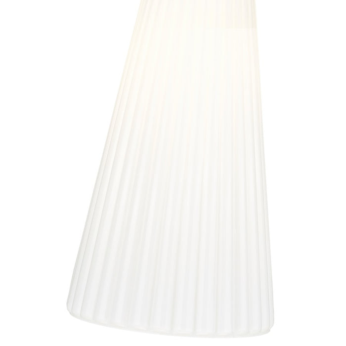 Z-Lite Farrell 1 Light 7.25" Pendant, Modern Gold/White