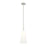 Z-Lite Farrell 1 Light 7.25" Pendant/Rod, Brushed Nickel/White