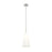 Z-Lite Farrell 1 Light 7.25" Pendant/Rod, Brushed Nickel/White