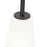 Z-Lite Farrell 1 Light 7.25" Pendant/Rod, Matte Black/White