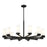 Z-Lite Danica 12 Light 39" Chandelier, Matte Black/White