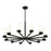 Z-Lite Danica 12 Light 39" Chandelier, Matte Black/White