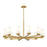 Z-Lite Danica 12 Light 39" Chandelier, Modern Gold/White