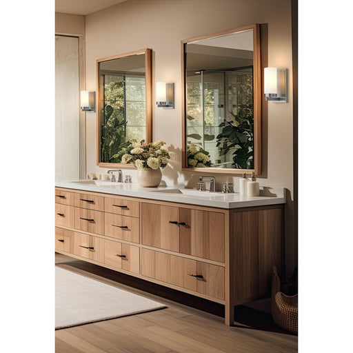 Z-Lite Danica 1 Light Wall Sconce, Brushed Nickel/White