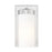 Z-Lite Danica 1 Light Wall Sconce, Brushed Nickel/White