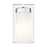 Z-Lite Danica 1 Light Wall Sconce, Chrome/White