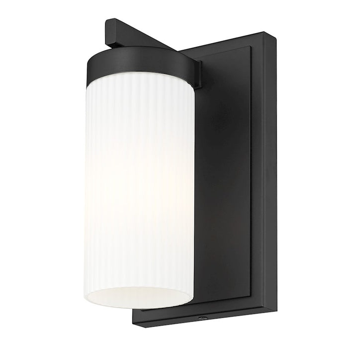 Z-Lite Danica 1 Light 4.75" Wall Sconce, Matte Black/White