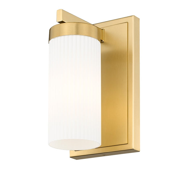 Z-Lite Danica 1 Light 4.75" Wall Sconce, Modern Gold/White