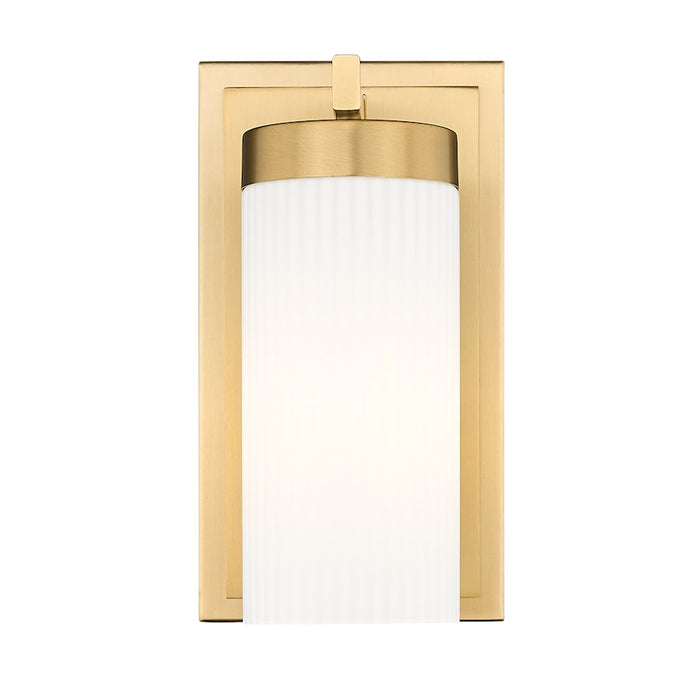 Z-Lite Danica 1 Light 4.75" Wall Sconce, Modern Gold/White