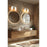 Z-Lite Danica 2 Light Vanity, Brushed Nickel/White