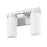 Z-Lite Danica 2 Light Vanity, Brushed Nickel/White